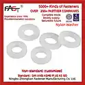 Nylon Flat Washer PA6 / PA66 Insulating Marine Fastener Washer